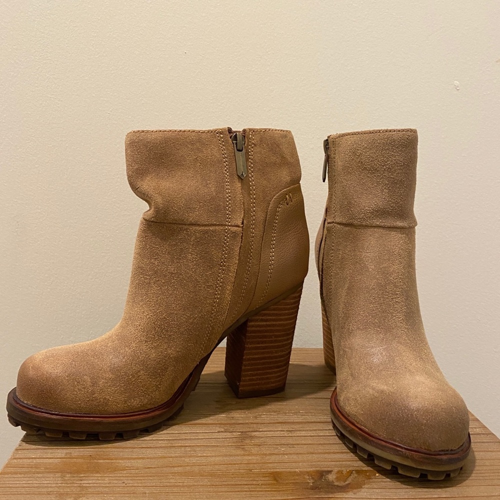 Sam Edelman Case suede block heel booties
